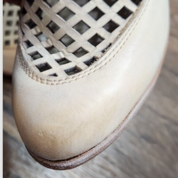 Freebird by Steven Lazor Leather Cutout Lattice Zip Ankle Booties - Picture 14 of 16